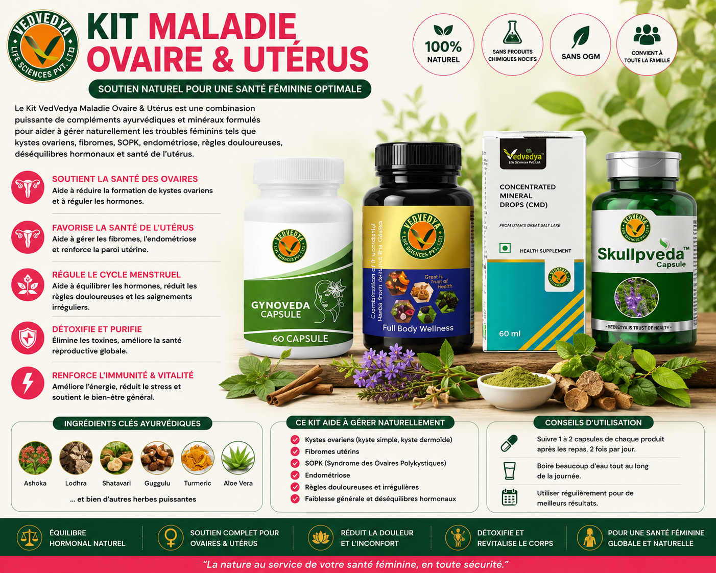 KIT MALADIE OVAIRE & UTERUS