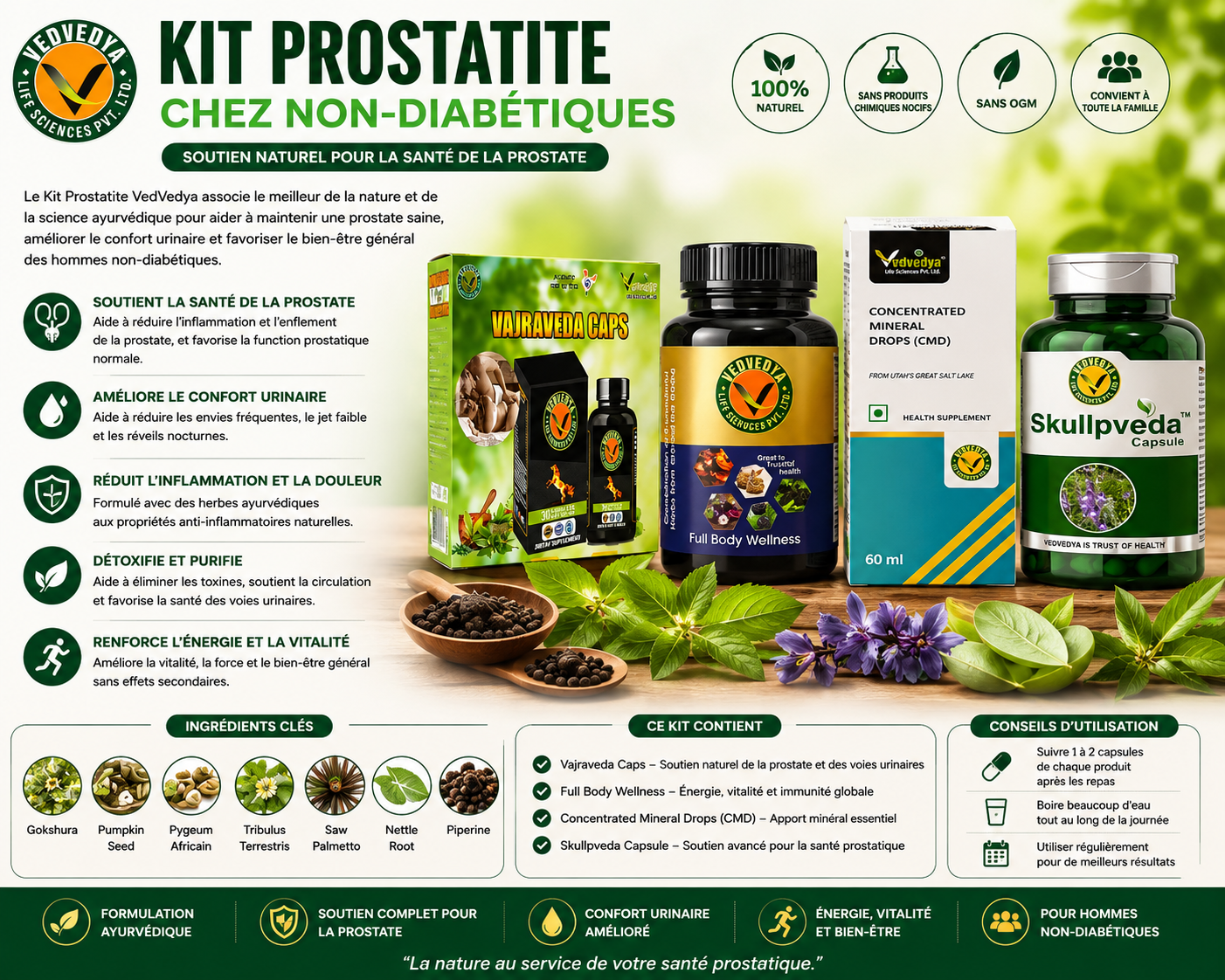KIT PROSTATITE CHEZ NON-DIABETIQUES
